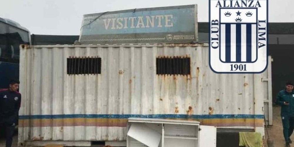 Un container sirve de vestuario para el Alianza Lima en el &uacute;ltimo torneo