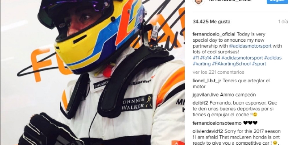 Fernando Alonso se suma como embajador de adidas