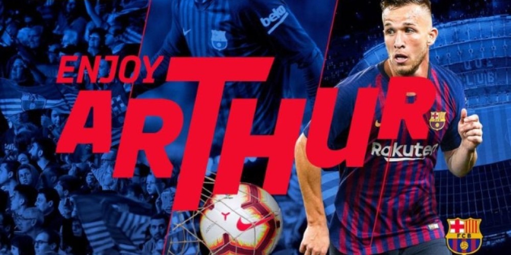 FC Barcelona present&oacute; a Arthur mediante un video que revelar&iacute;a la salida de un futbolista