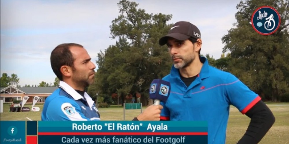 El Rat&oacute;n Ayala, una de las figuras del Buenos Aires Footgolf Tour