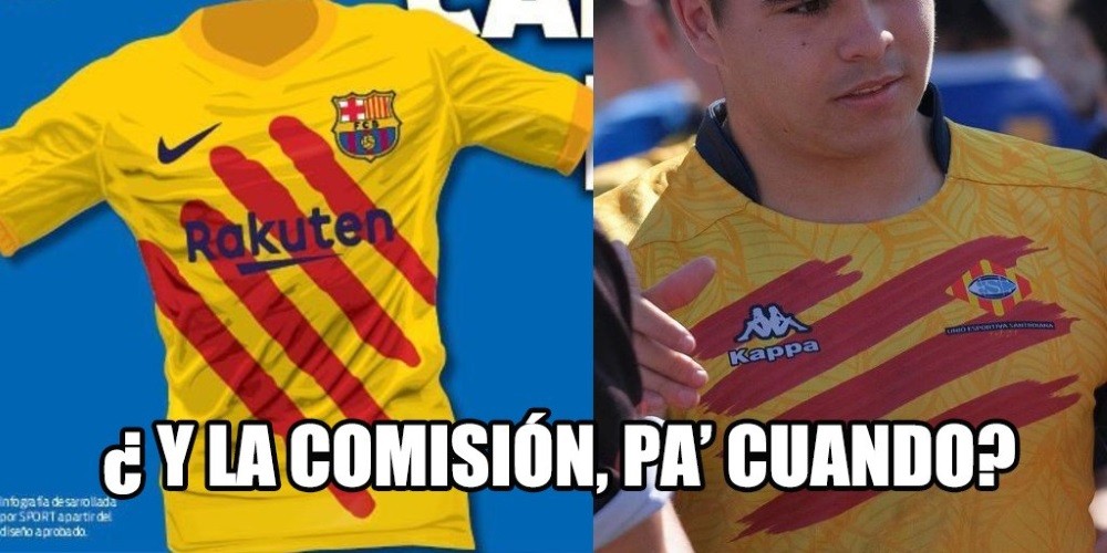 Esc&aacute;ndalo en Espa&ntilde;a por el nuevo kit del FC Barcelona, igual al de otro equipo de otra marca