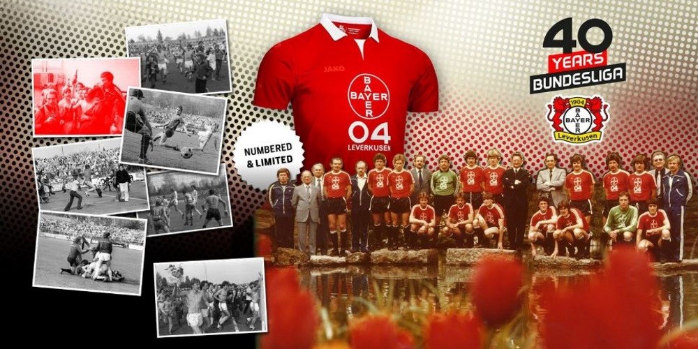 Bayer Leverkusen lanz&oacute; una camiseta para celebrar sus 40 a&ntilde;os en la Bundesliga
