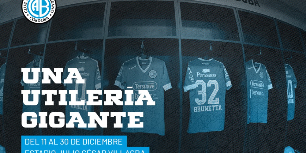 Belgrano de C&oacute;rdoba vende sus camisetas desde el vestuario del club