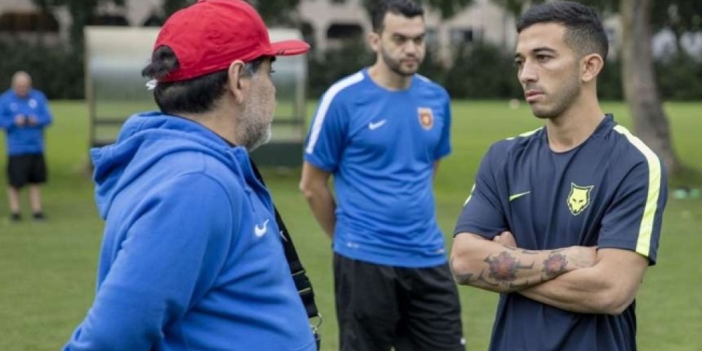 Gonzalo Bravo, el ex jugador de Riestra que jugar&aacute; con Maradona en Emiratos &Aacute;rabes Unidos
