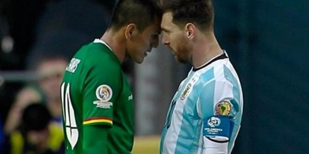 El jugador boliviano que se pele&oacute; con Messi y el curioso pedido de su hijo