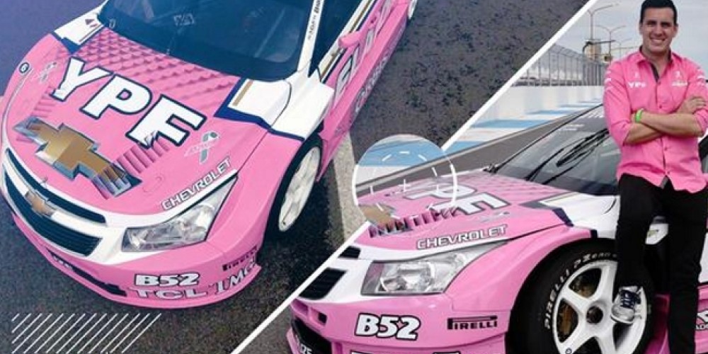 El equipo YPF Chevrolet correr&aacute; en el S&uacute;per TC 2000 con un coche rosa