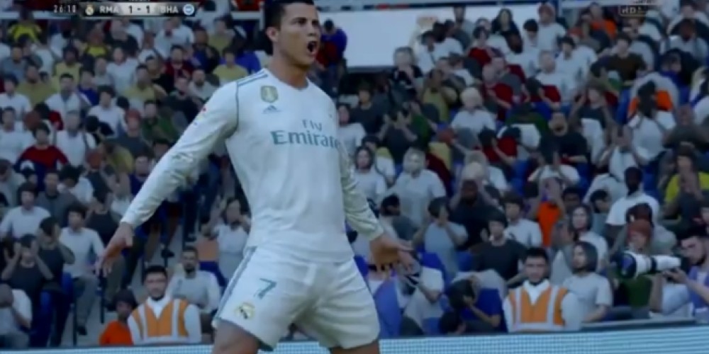 FIFA 18 recre&oacute; el grito de gol de Cristiano Ronaldo y los fans lo comparan con el sonido de un jabal&iacute;