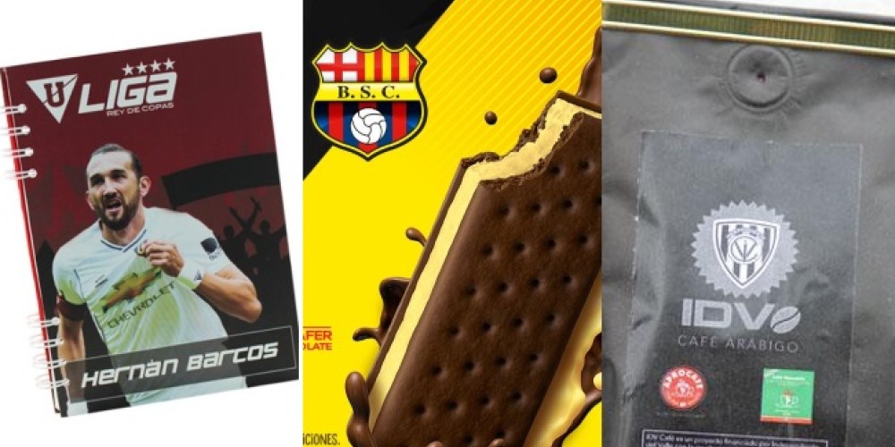 Pulseras, caf&eacute; y helados con la imagen del club: una nueva estrategia de expansi&oacute;n de marca en el f&uacute;tbol ecuatoriano