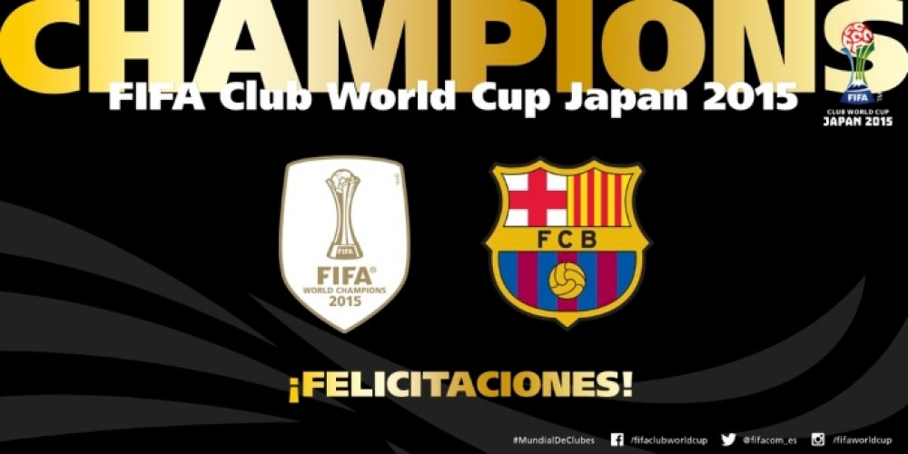 Barcelona lucir&aacute; en su camiseta el emblema de Campe&oacute;n del Mundo