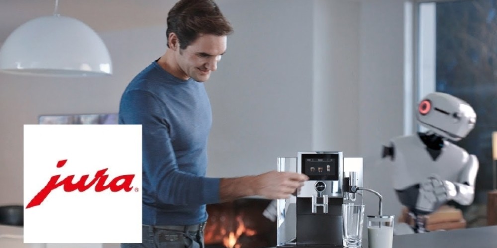 El ingenioso comercial de Federer con un robot promocionando la &ldquo;cultura del caf&eacute;&rdquo;