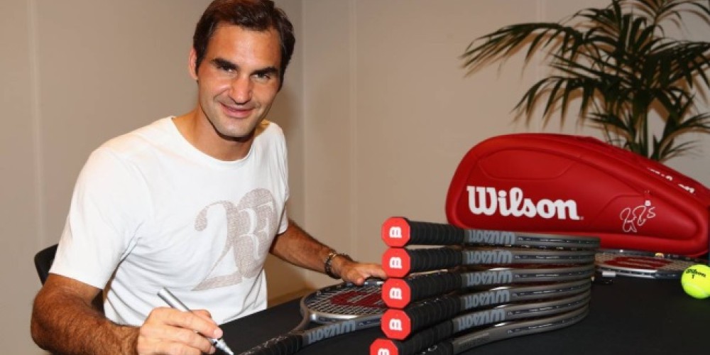 Wilson vender&aacute; raquetas por 20 mil d&oacute;lares en homenaje a los t&iacute;tulos de Roger Federer