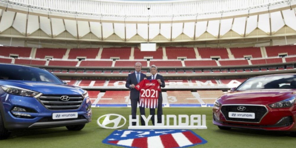 Hyundai se convirti&oacute; en sponsor del Atl&eacute;tico de Madrid
