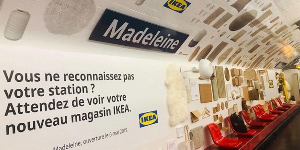 IKEA sorprende en Par&iacute;s al convertir una estaci&oacute;n del metro en una tienda de productos de hogar