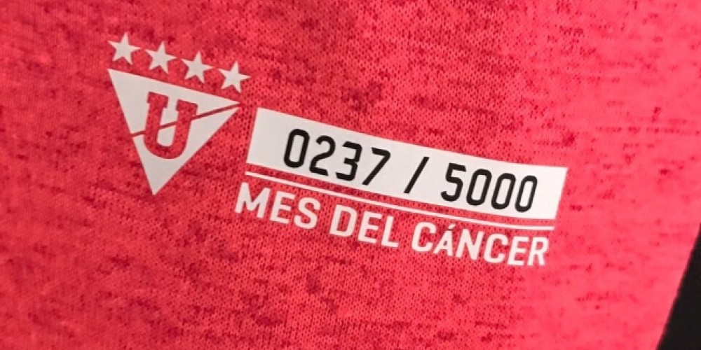 Liga de Quito se suma a la lucha contra el c&aacute;ncer y presenta una camiseta especial para el mes de octubre