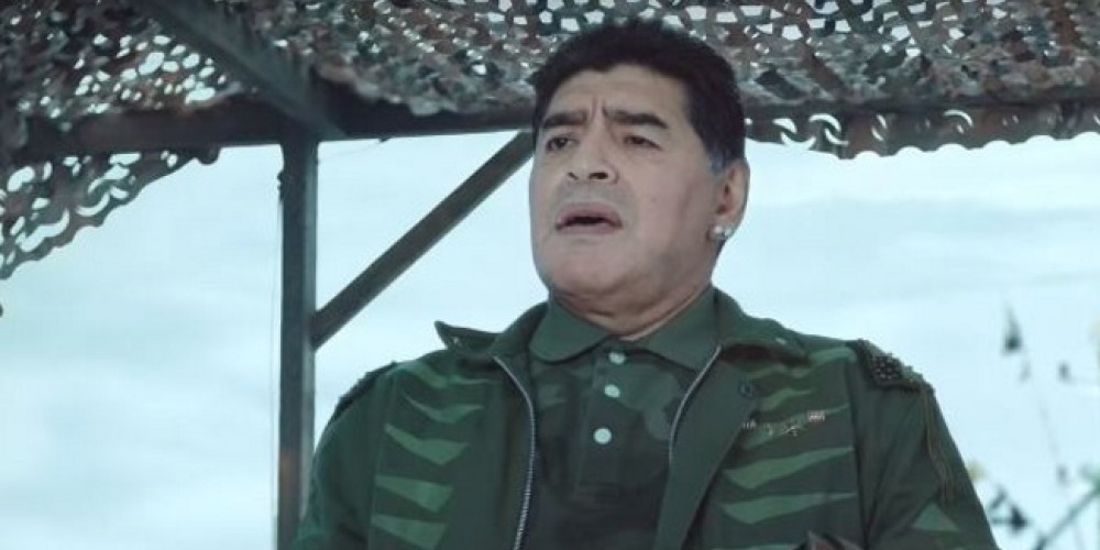 Con Maradona como actor principal, Puma present&oacute; las nuevas camisetas del Olympique de Marsella