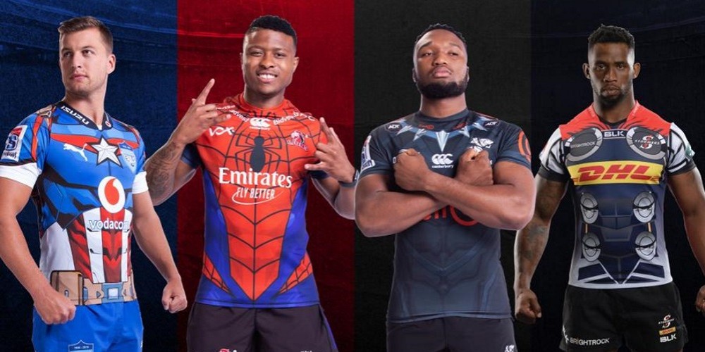 Las camisetas de los equipos sudafricanos de Super Rugby inspiradas en Marvel