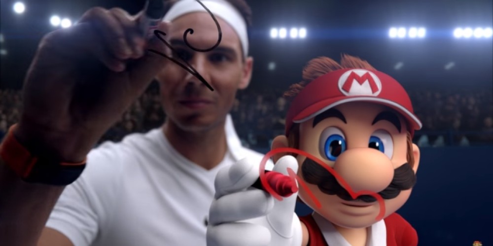 Rafael Nadal desaf&iacute;a a Mario en el nuevo comercial de Nintendo