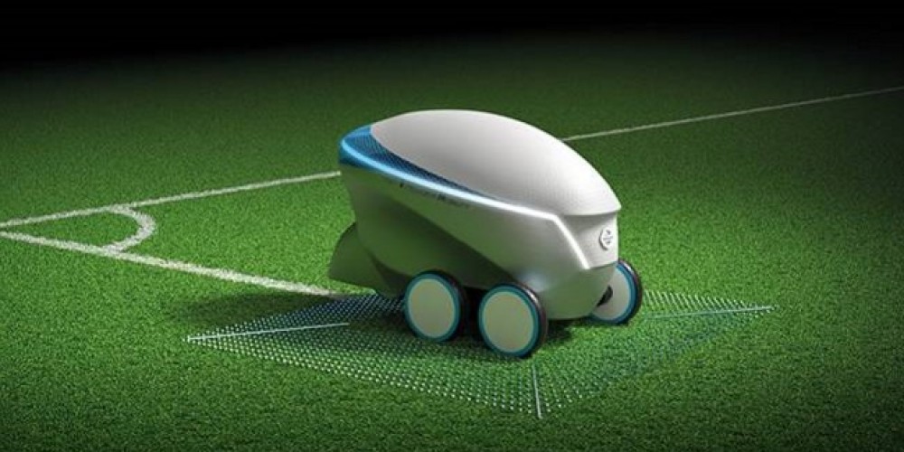 Un robot de Nissan pintar&aacute; las l&iacute;neas de campo de juego en los estadios