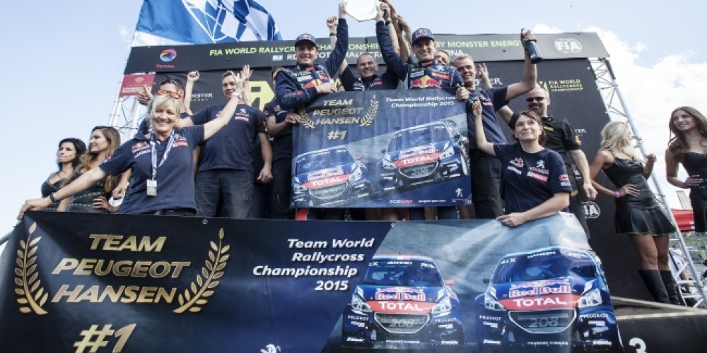 El equipo Peugeot Hansen festej&oacute; en Argentina un excelente campeonato de Rallycross
