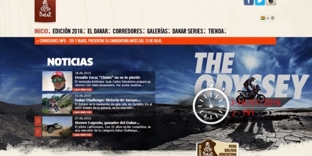 El Rally Dakar mira hacia Bolivia y espera el regreso del Chavo Salvatierra