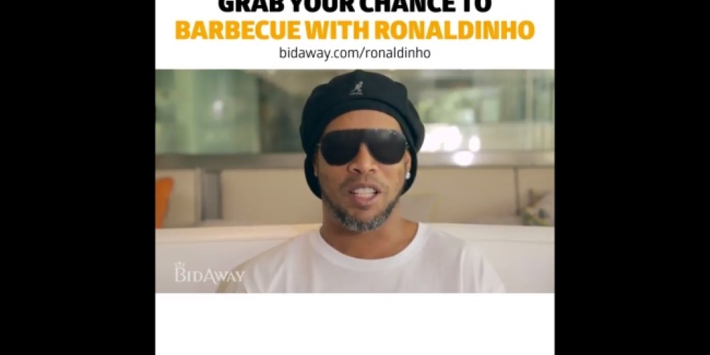 Ronaldinho ofrece cinco d&iacute;as en Rio con &eacute;l, para el ganador de un sorteo ben&eacute;fico
