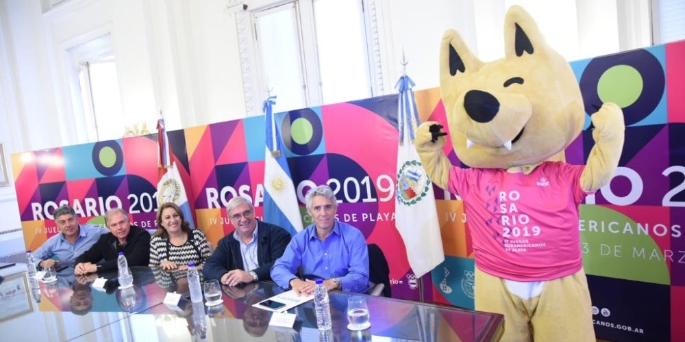 Presentaron oficialmente los Juegos Sudamericanos de Playa Rosario 2019
