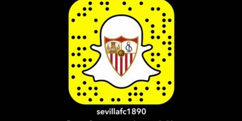 El Sevilla se convierte en uno de los primeros clubes en compartir sus entrenamientos v&iacute;a Snapchat