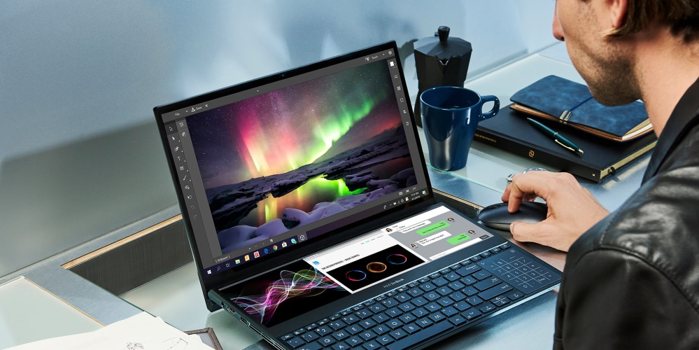 Asus presentÃ³ la notebook con doble pantalla ideal para