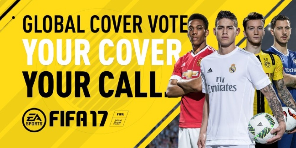 La gente elegir&aacute; la tapa del FIFA17: James, Reus, Martial o Hazard