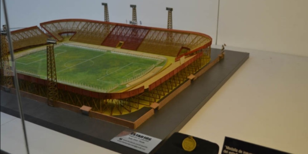 River exhibe en su museo una maqueta a escala del estadio de Alvear y Tagle