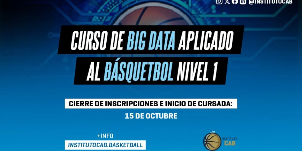 Apertura de inscripciones para el Curso de Big Data Aplicado al B&aacute;squetbol - Nivel 1