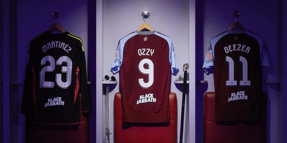 Aston Villa y adidas lanzaron una colecci&oacute;n especial por Halloween junto a Black Sabbath