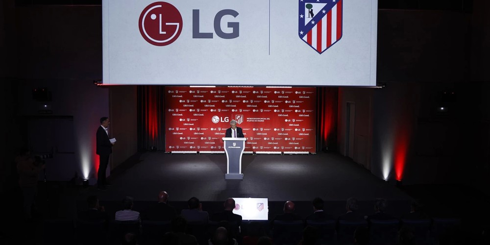 Atl&eacute;tico de Madrid hizo oficial la presentaci&oacute;n de LG como sponsor