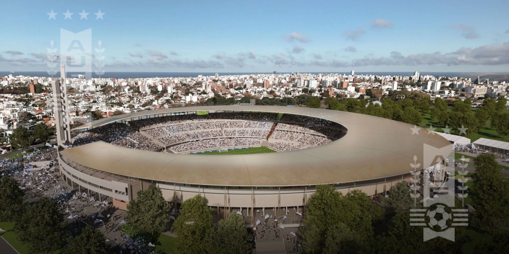 La AUF present&oacute; el futuro estadio Centenario para el Mundial 2030