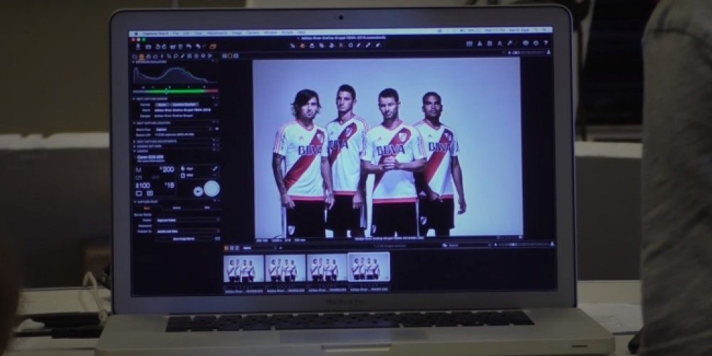 As&iacute; fue el detr&aacute;s de escena de las fotos para la nueva camiseta de River