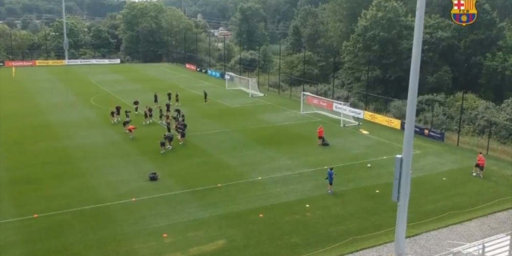 El FC Barcelona revel&oacute; un curioso video de su pretemporada en Estados Unidos filmado desde un dron