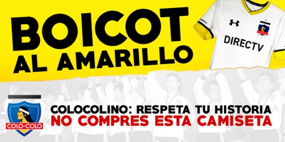 &ldquo;Boicot al amarillo&rdquo;, la campa&ntilde;a de los hinchas de Colo Colo contra la nueva camiseta