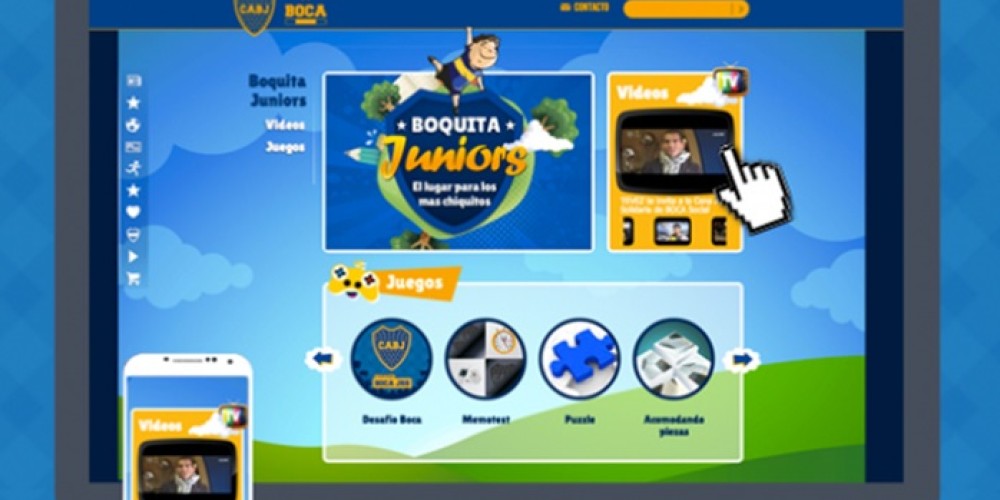 Boca lanz&oacute; &quot;Boquita Juniors&quot;, su secci&oacute;n de juegos para ni&ntilde;os