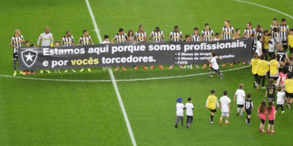 La protesta de los jugadores de Botafogo por falta de pagos que involucra a los sponsors del club