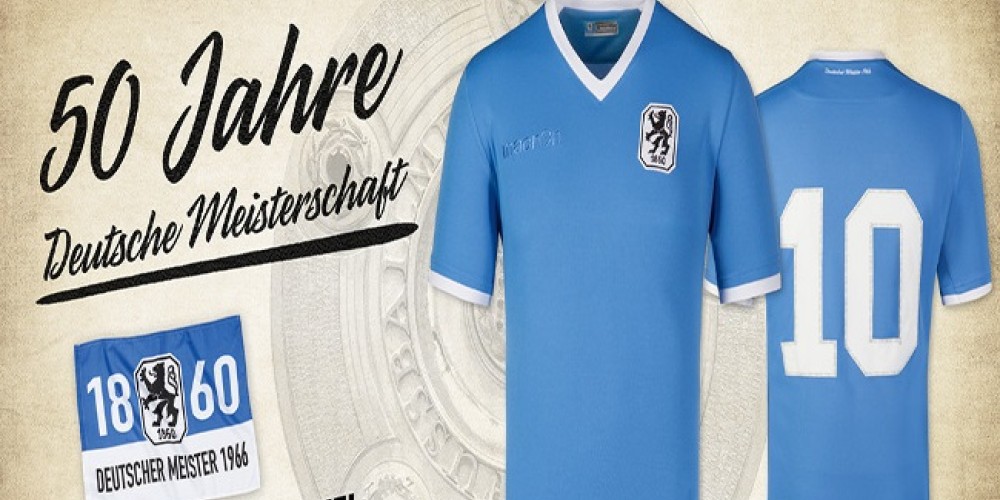 Munich 1860 dise&ntilde;&oacute; una camiseta en conmemoraci&oacute;n de un t&iacute;tulo obtenido hace 50 a&ntilde;os