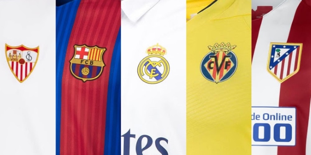 Todas las camisetas de La Liga Santander 2016/17