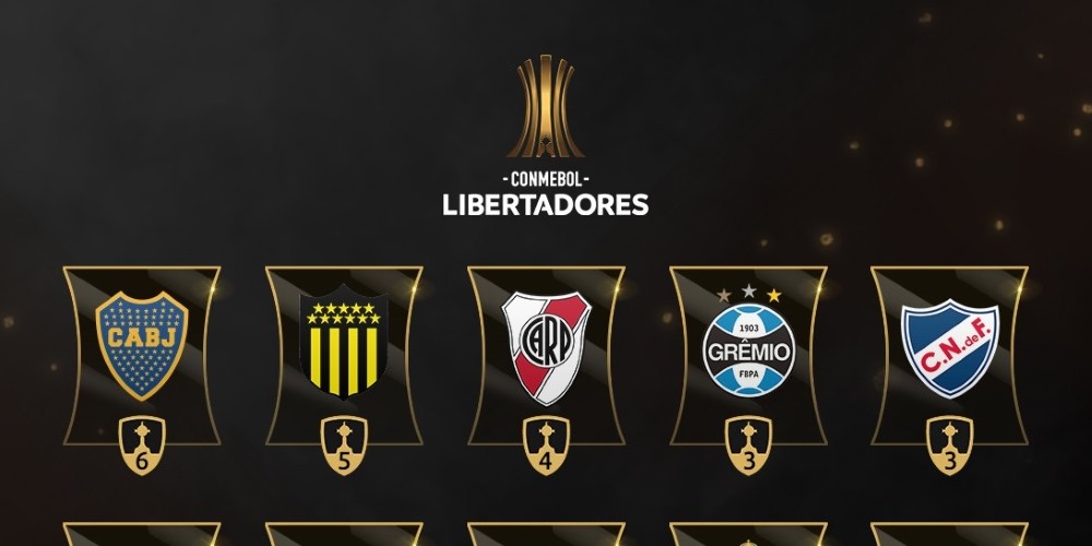 CONMEBOL homenaje&oacute; a los 15 campeones que jugar&aacute;n la Libertadores 2019