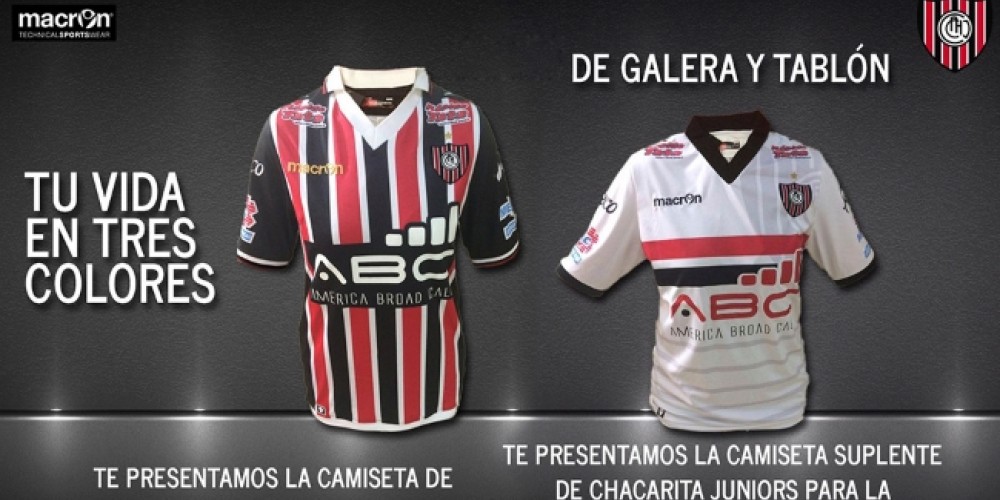 Macron present&oacute; la nueva camiseta de Chacarita Juniors