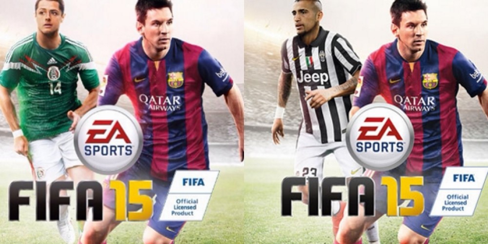 Chicharito Hern&aacute;ndez y Vidal acompa&ntilde;ar&aacute;n a Messi en las otras portadas del FIFA 15