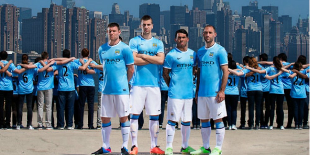 Nike present&oacute; la nueva camiseta del Manchester City