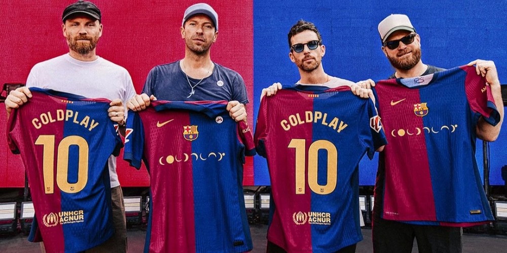 Se viene El Cl&aacute;sico y el Barcelona lucir&aacute; el logo de Coldplay en el frente de su camiseta