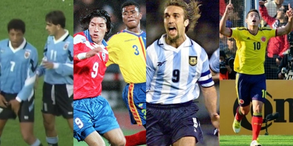 ¿Qué Selecciones se clasificaron al Mundial por Sudamérica en las últimas 5 Eliminatorias?