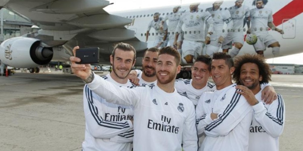 Emirates present&oacute; un A380 que volar&aacute; con los colores del Real Madrid