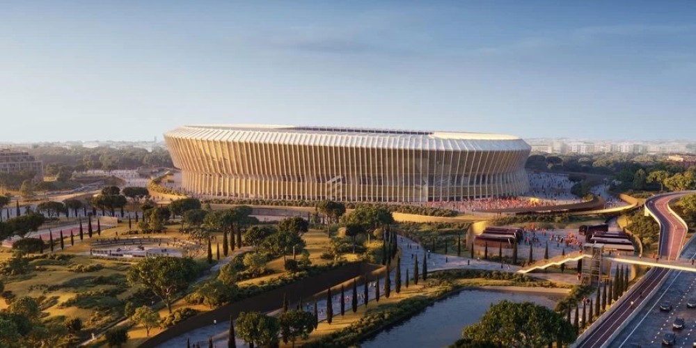 El nuevo estadio sostenible de la Roma tendr&aacute; un valor de mil millones de euros