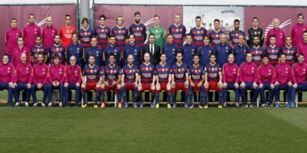 Barcelona realizó la foto oficial de su plantel